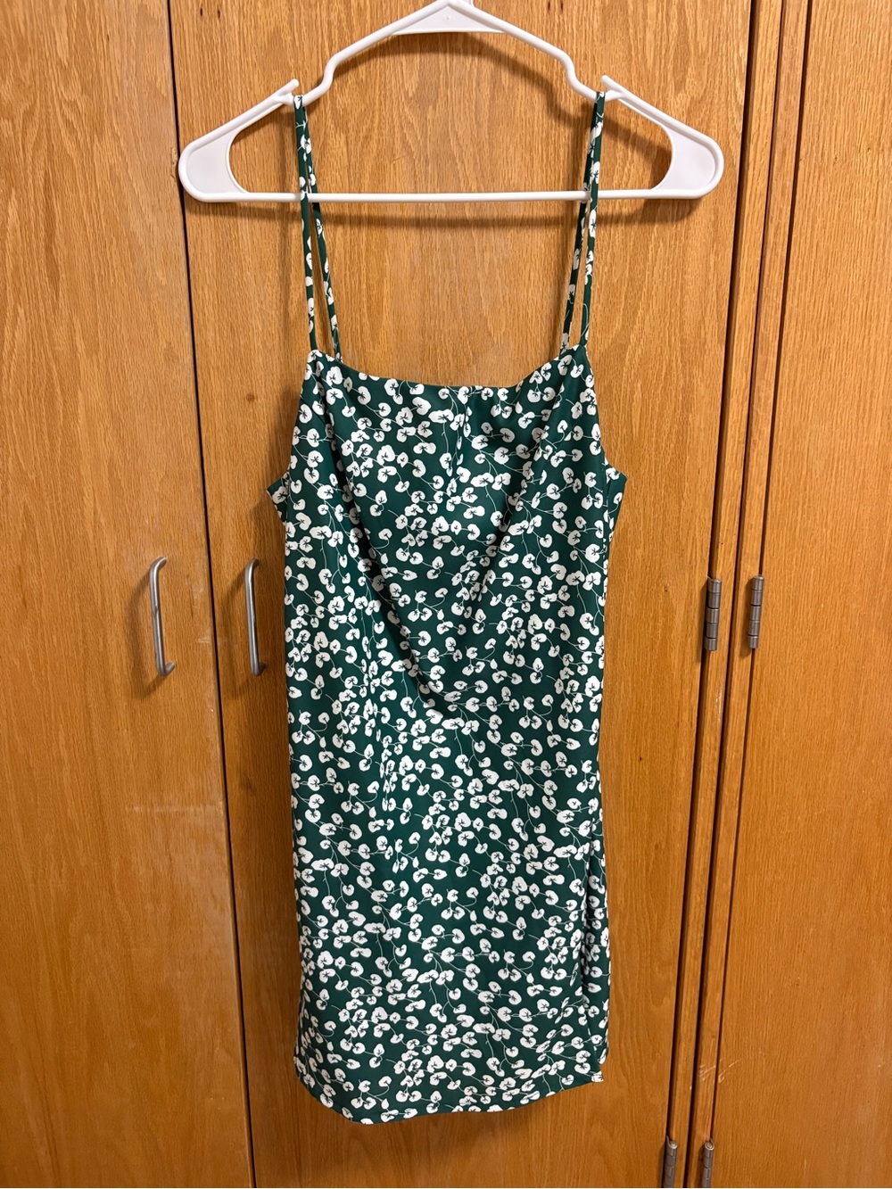 Green Floral Slip Dress